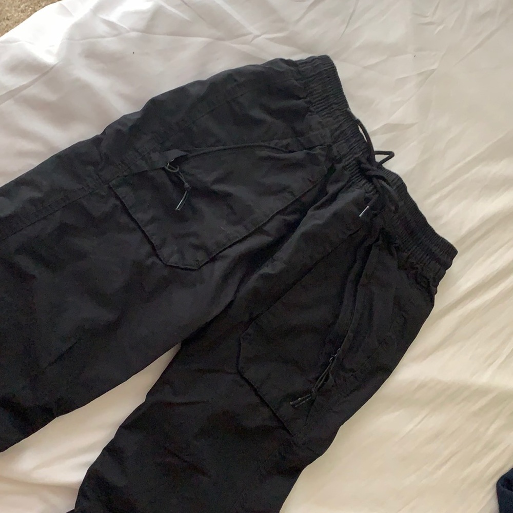 Black jogger with zip up pockets
